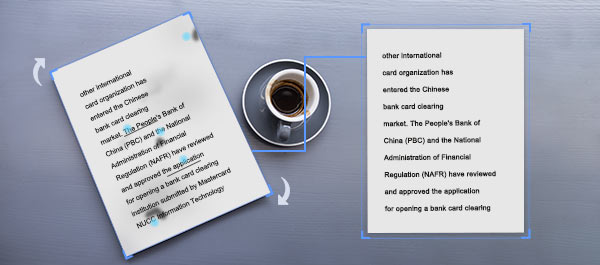 Das TH-OCR-Texterkennungs-SDK kann automatische Neigungskorrektur, automatische Drehung, automatische Unterstreichungsentfernung, automatische Dekontamination, automatisches Schneiden und andere Funktionen realisieren